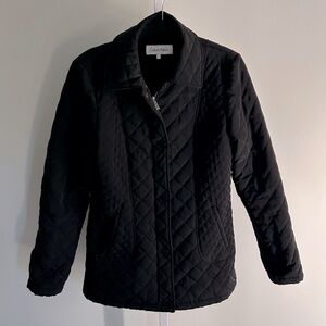 Calvin Klein Black Quilted Full Zip Jacket